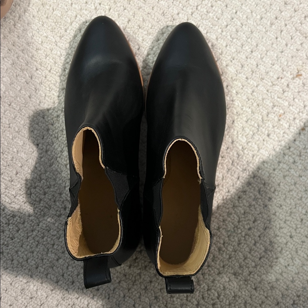 NISOLO leather Eva everyday Chelsea boot black size 7 - Picture 3 of 10
